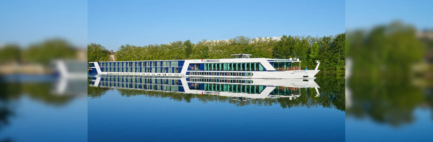 AmaCello sailing on the Saône River in France.