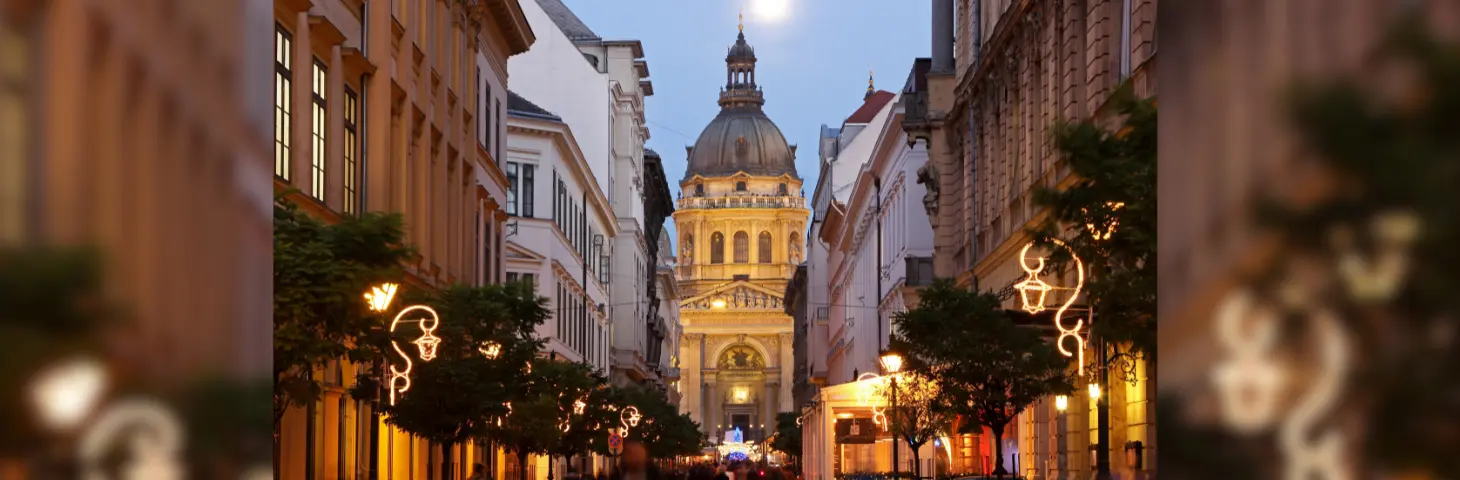 Image of Budapest in winter