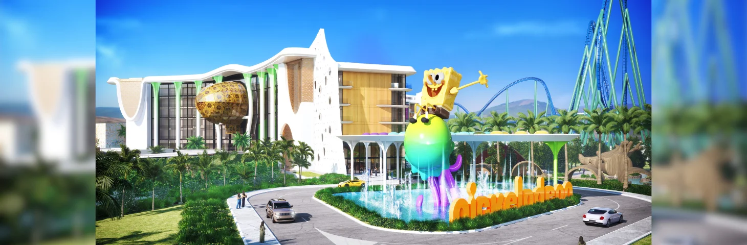 A rendering of the upcoming Nickelodeon Hotels & Resorts Antalya property at The Land of Legends in Antalya, Turkey.