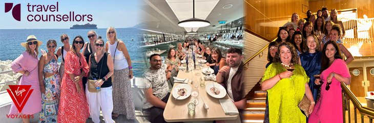 Travel Counsellors Virgin Voyages social media training trip